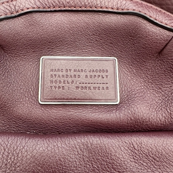 Marc by Marc Jacobs maroon leather backpack